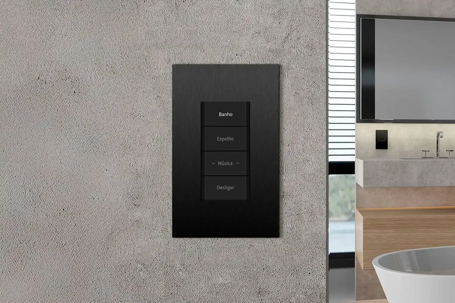 Keypad ROEHN Quantica integrado à arquitetura
